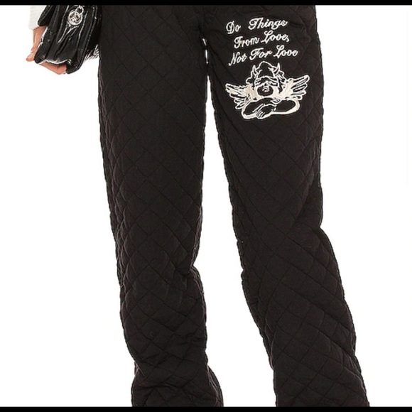 Boys Lie For Love Quilt Black Sweatpants/Joggers. Size XL. New - Picture 3 of 5